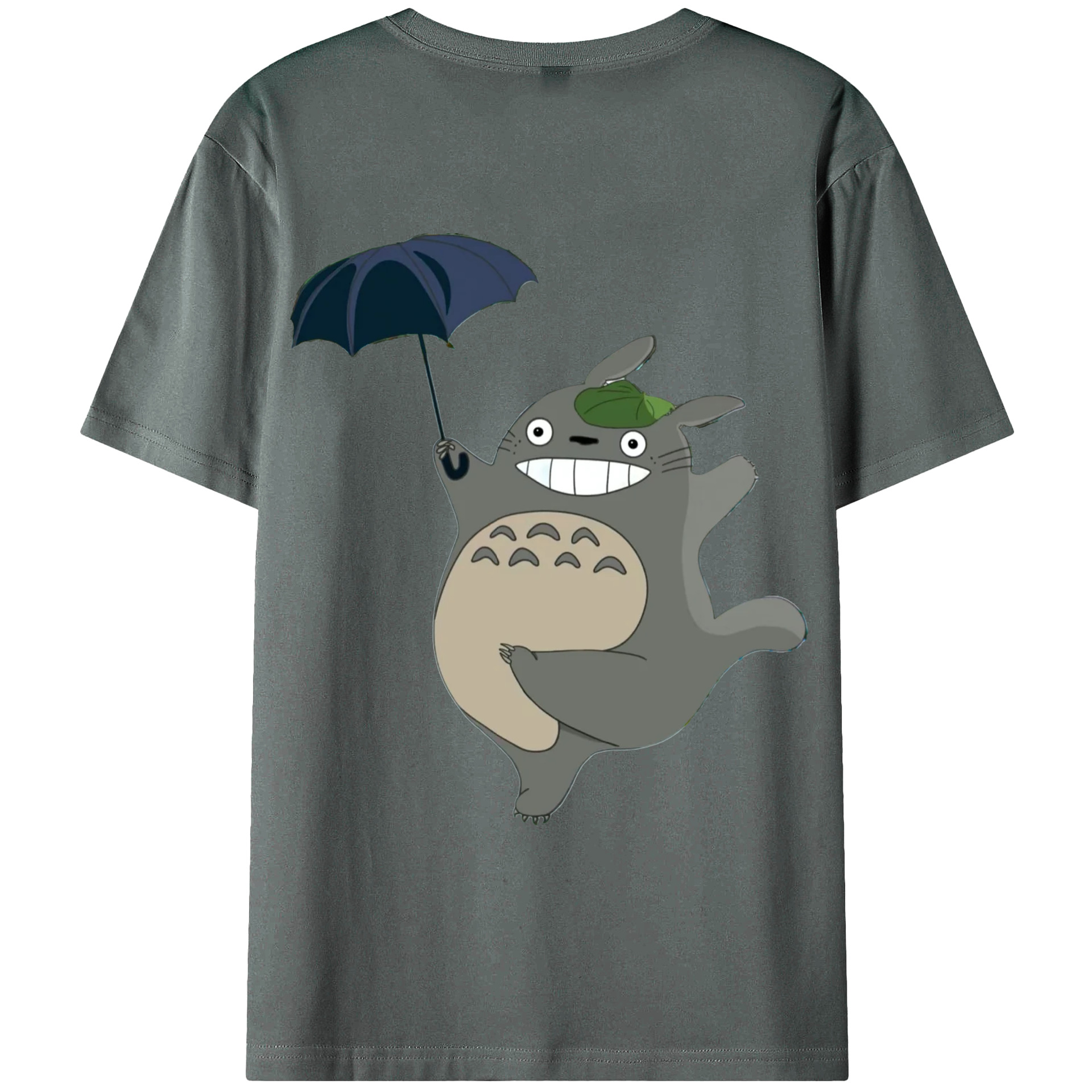 （画像用） となりのトトロ 草壁メイ 草壁サツキ My Neighbor Totoro Satsuki Kusakabe Mei Kusakabe 綿100％ メンズ半袖Tシャツ（バックプリント） 通気性